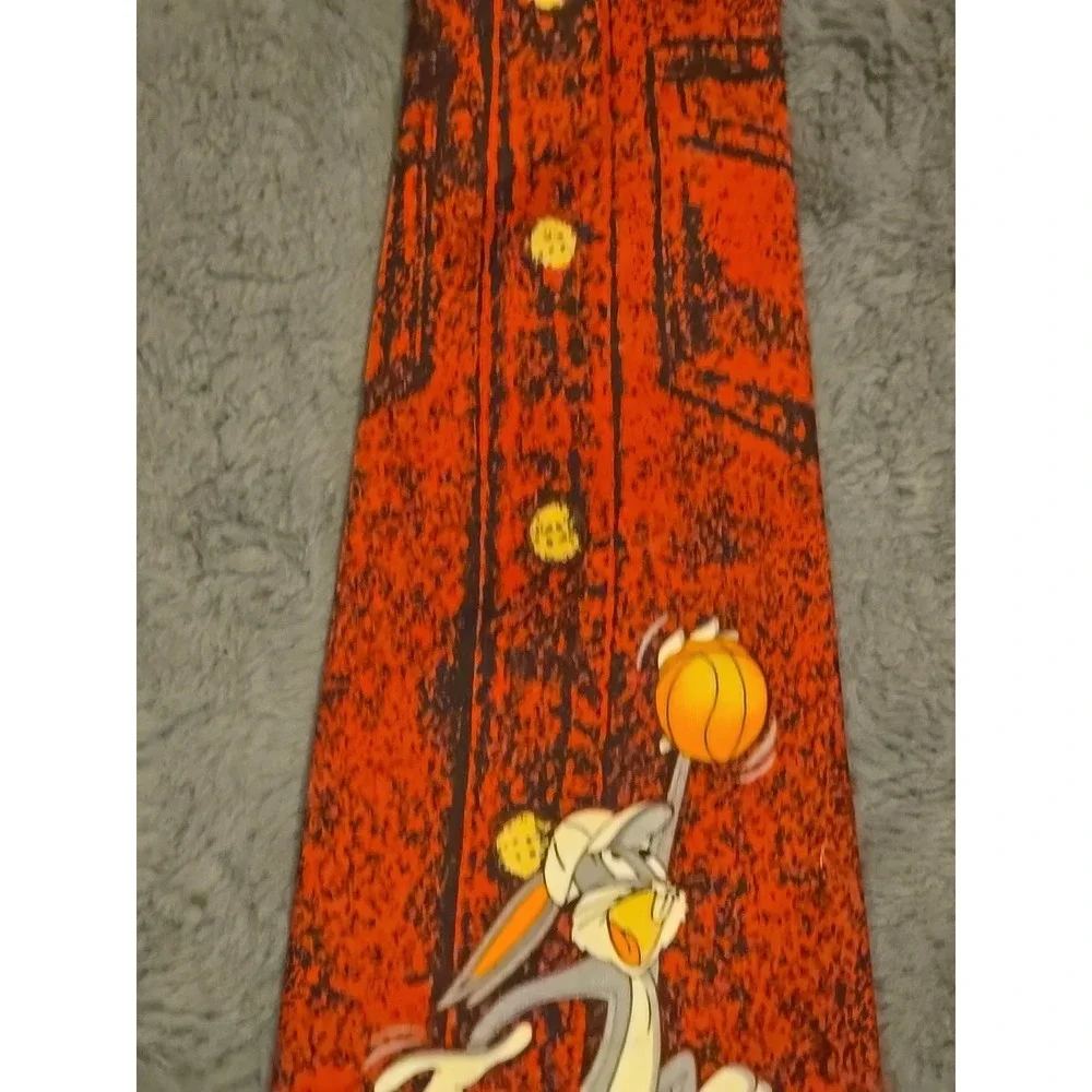 1993 Bugs Bunny Basketball Tie Looney Tunes Mania Novelty Silk 90s